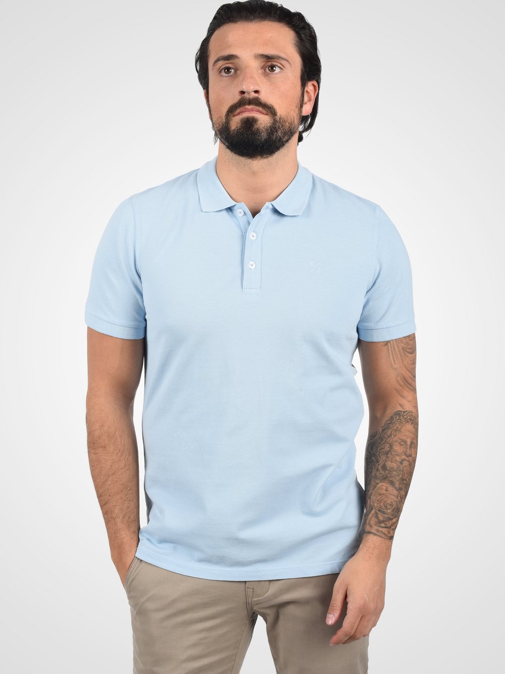 CASUAL FRIDAY Poloshirt Herren Baumwolle blau, XL