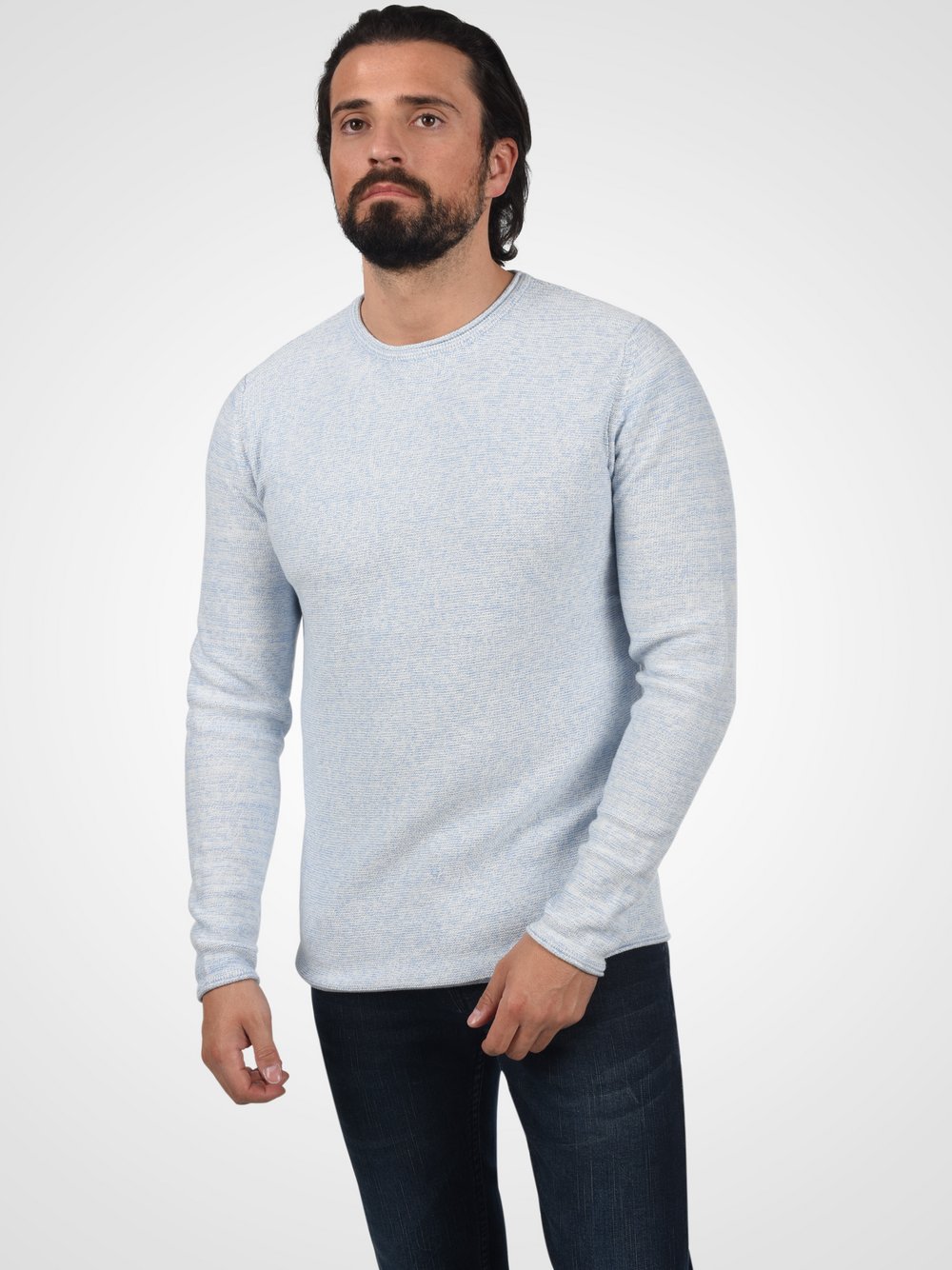 CASUAL FRIDAY Strickpullover Herren Baumwolle blau, XXL