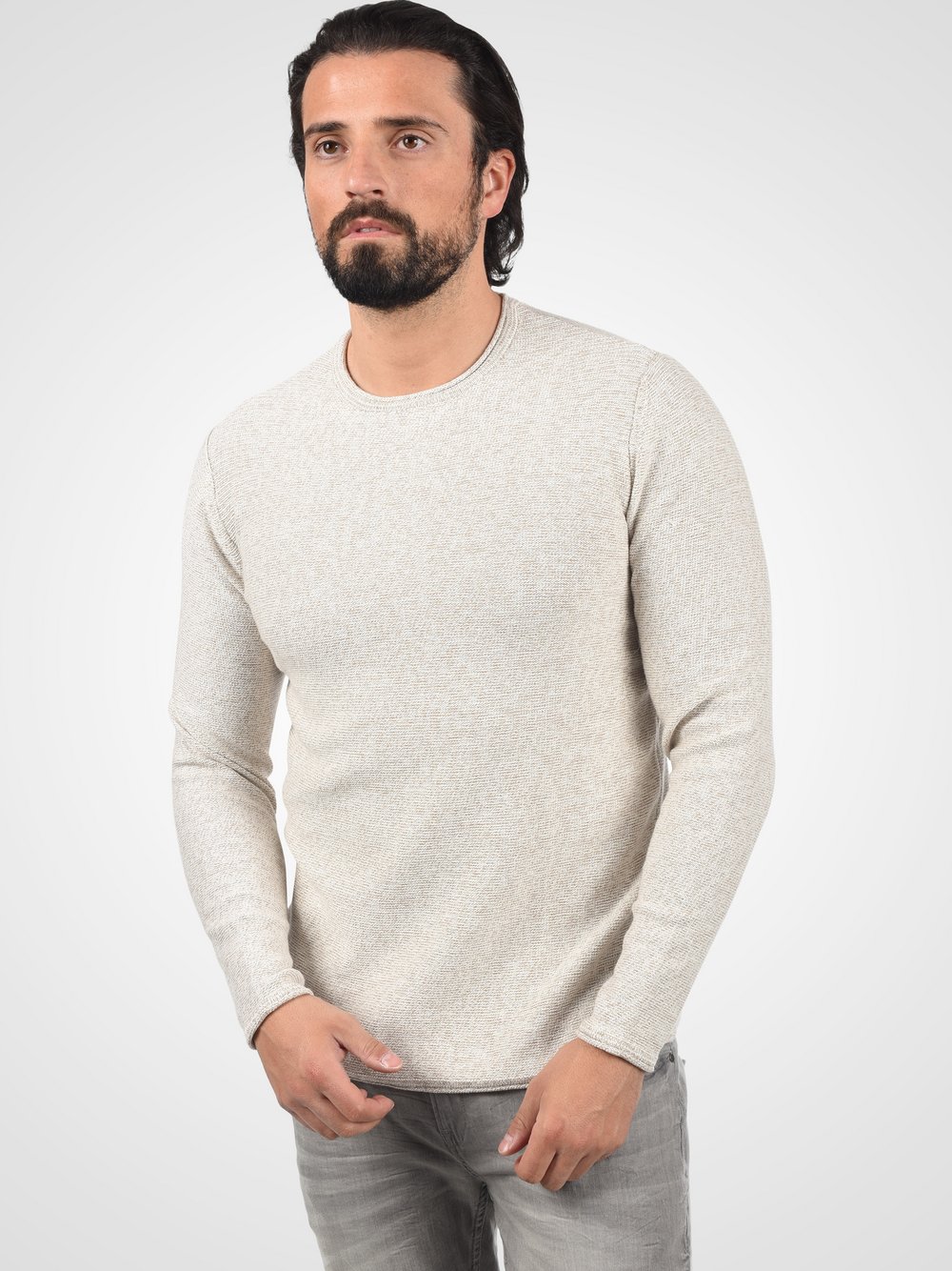 CASUAL FRIDAY Strickpullover Herren Baumwolle beige, XXL