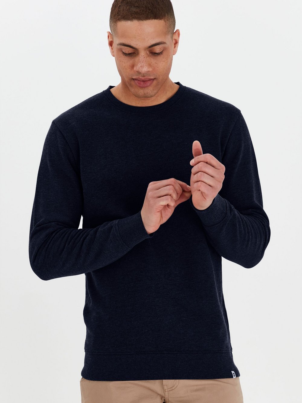 Indicode Sweatshirt Herren Baumwolle blau, XXL