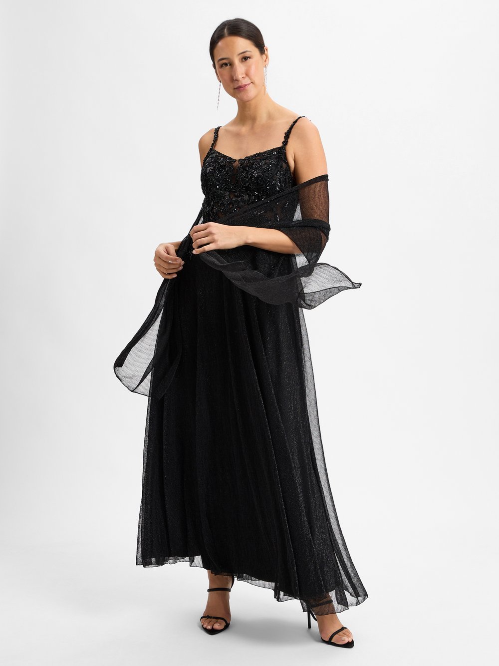 Unique Abendkleid Damen schwarz, 36