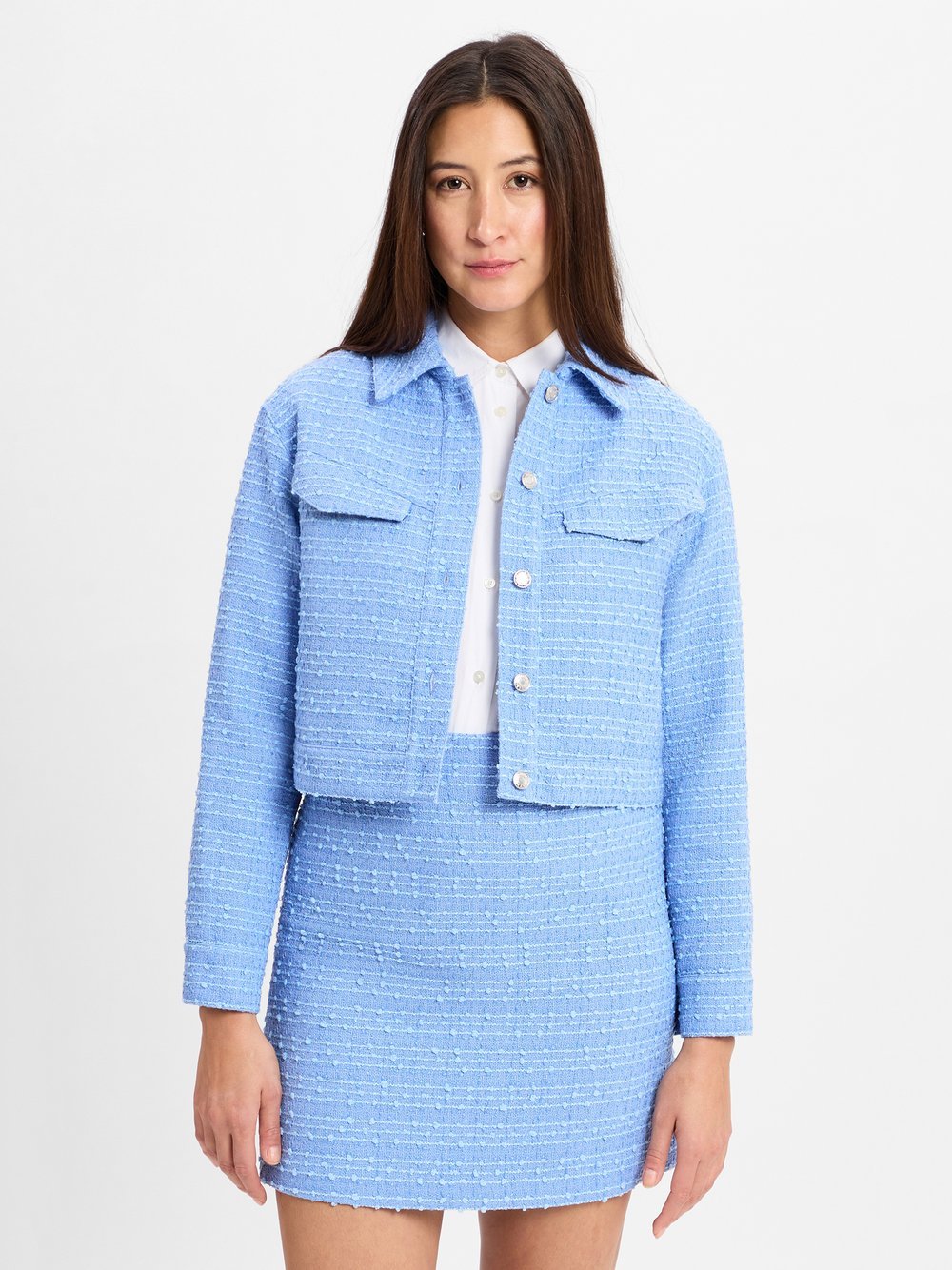 HUGO Blazer Damen blau strukturiert, 36