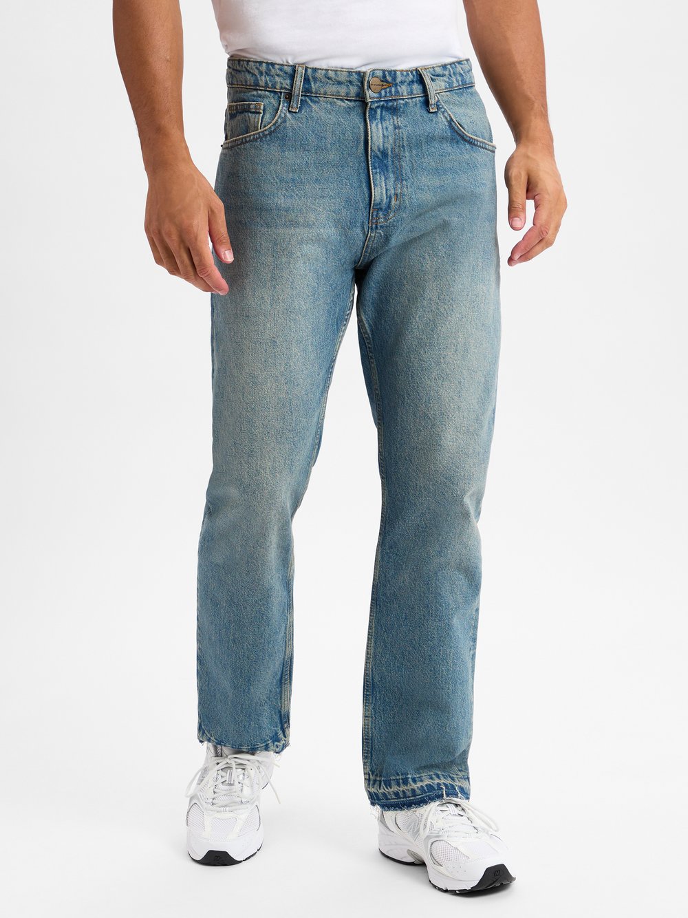 2Y Studios Jeans Straight Fit Herren Baumwolle blau, 33