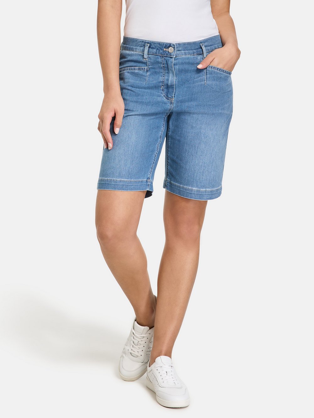 Gerry Weber Shorts Damen Baumwolle blau, 40