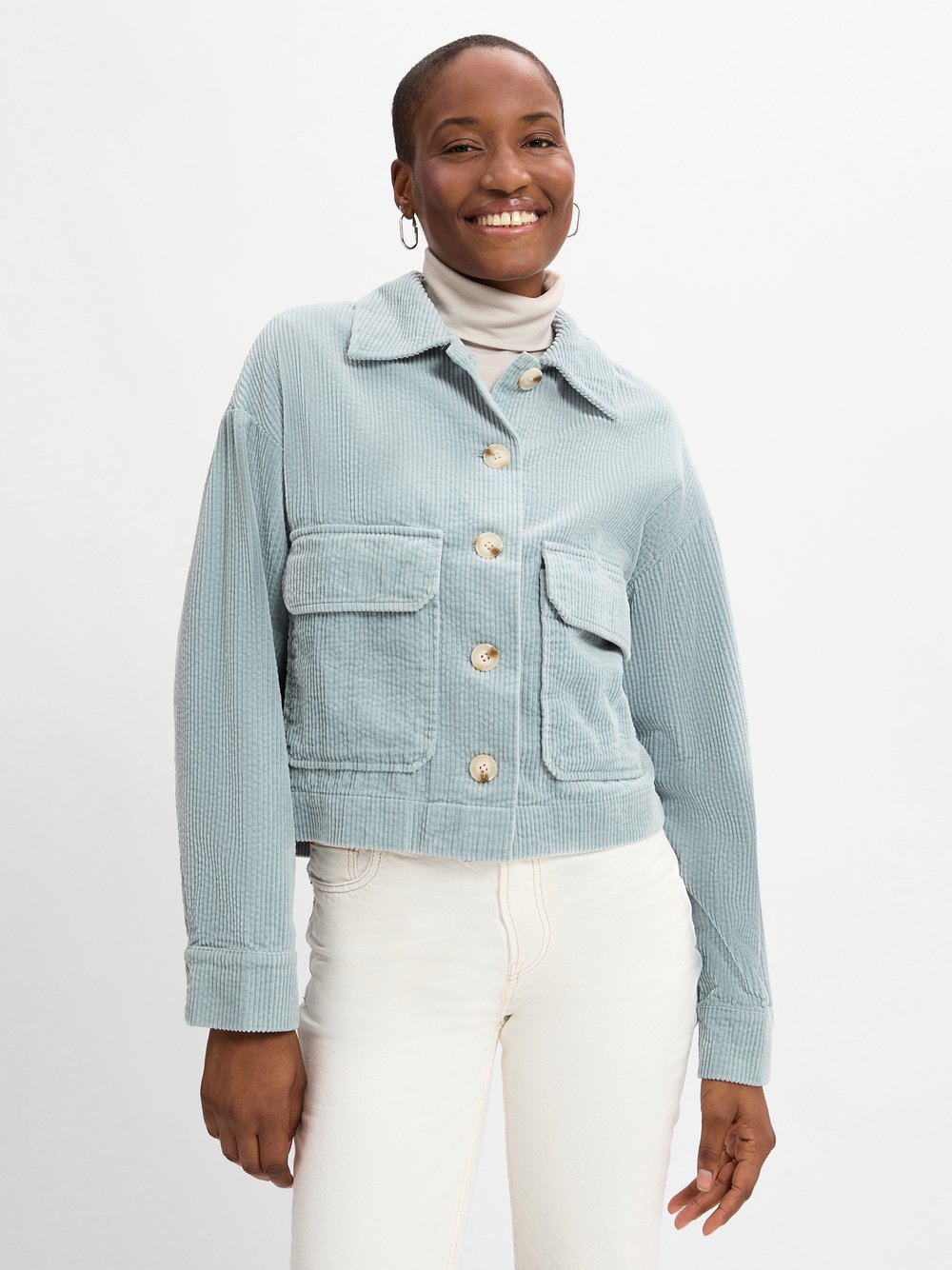 Opus Blouson Damen Baumwolle blau, 40