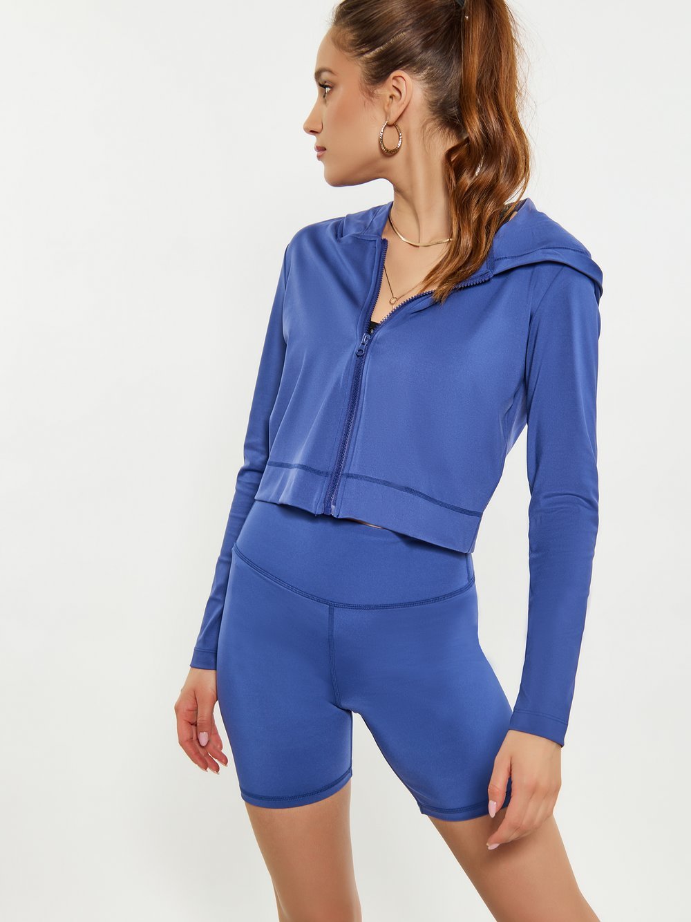 Faina Jacke Damen Polyamid blau, M/L