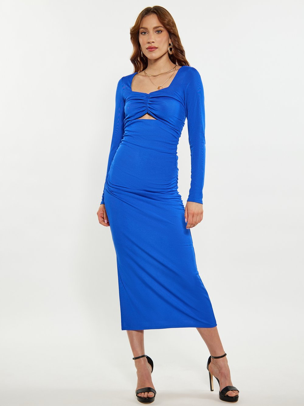 Faina Kleid Damen blau, M