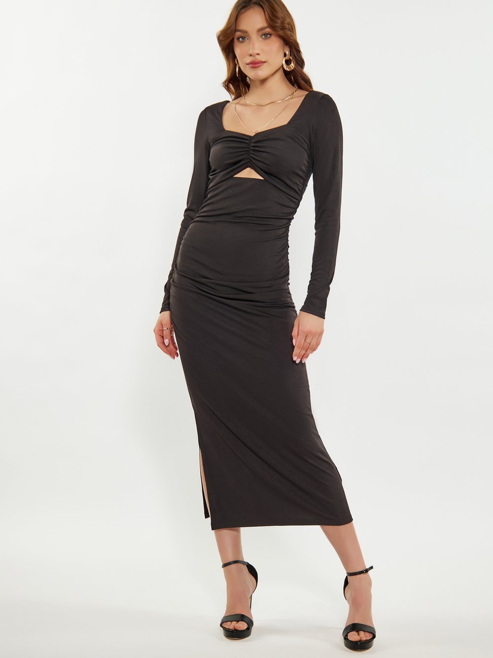 Faina Kleid Damen schwarz, M