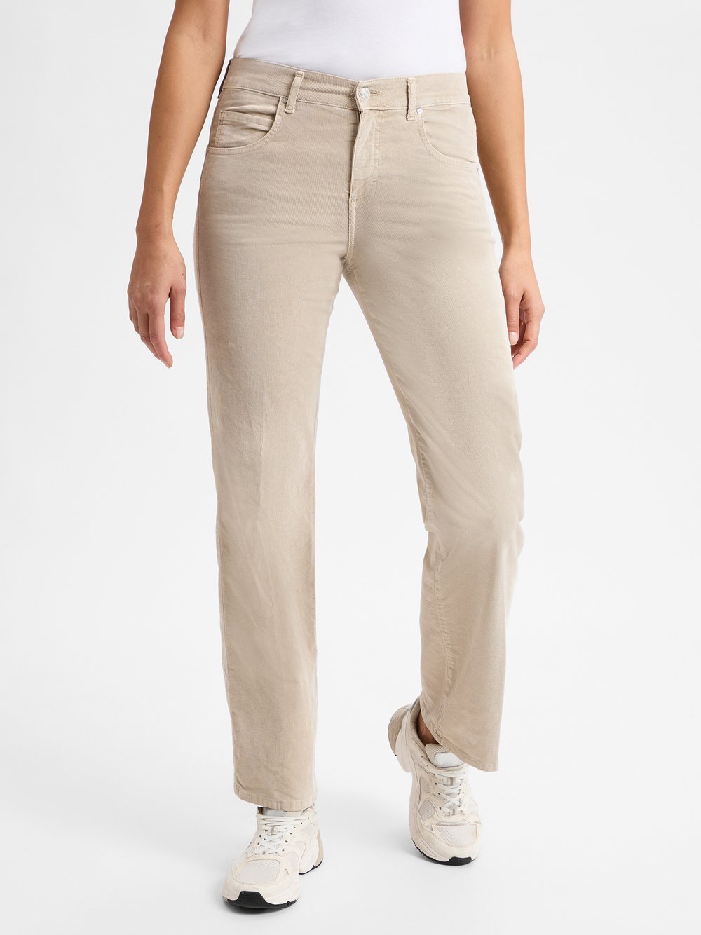 Angels Hose Damen Cord beige, 36-30