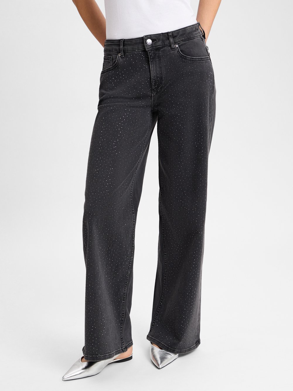 comma Jeans Damen Baumwolle schwarz, 46