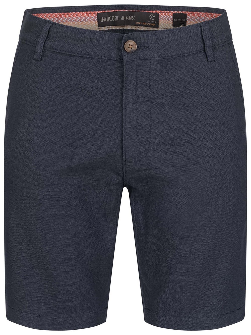 Indicode Shorts Indoros Herren Baumwolle blau, M