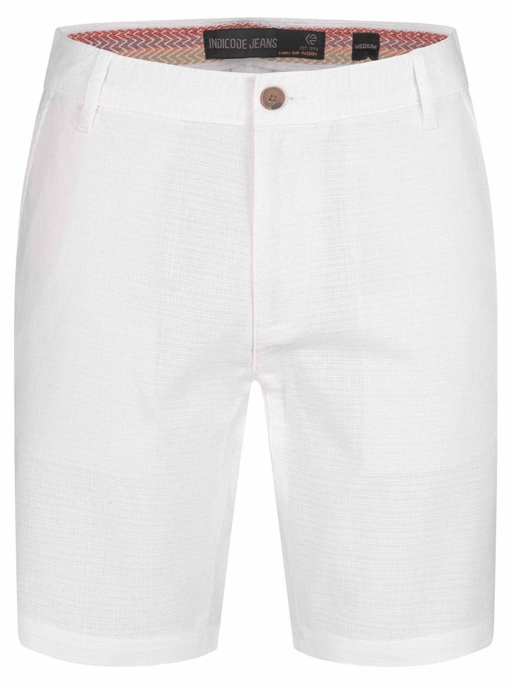 Indicode Shorts  Herren Baumwolle weiß, XXXL