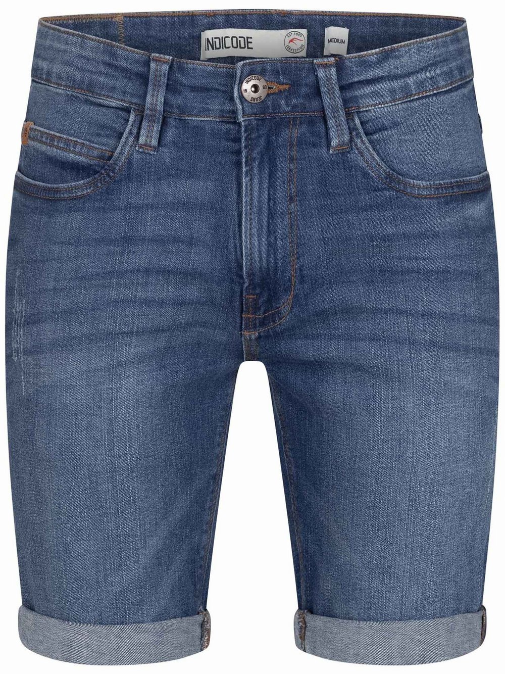 Indicode Shorts  Herren Baumwolle blau, S