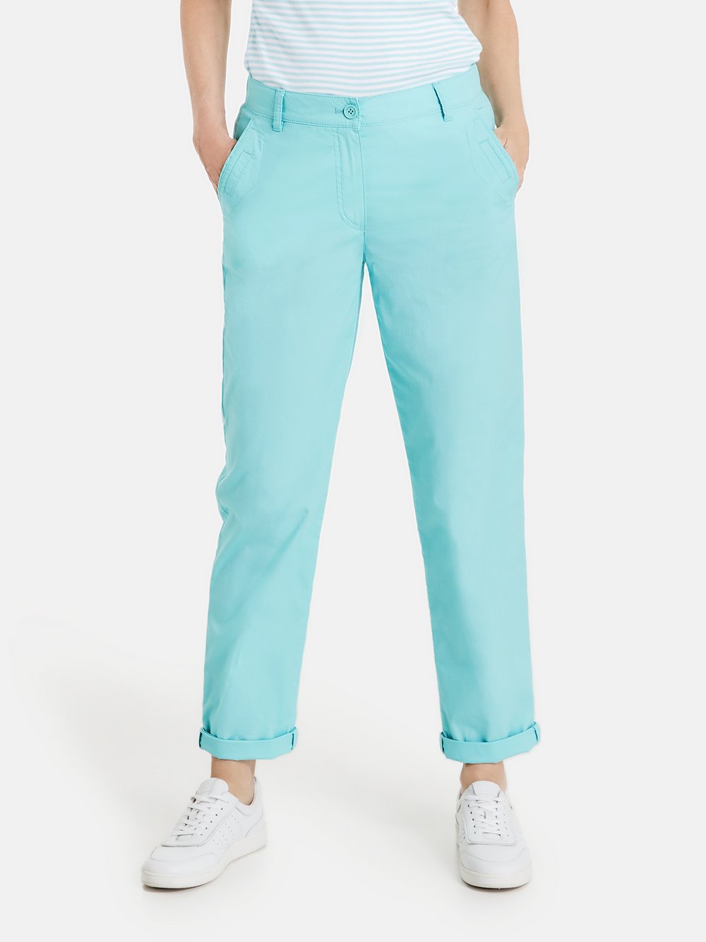 Gerry Weber Chino Damen Baumwolle blau, 46