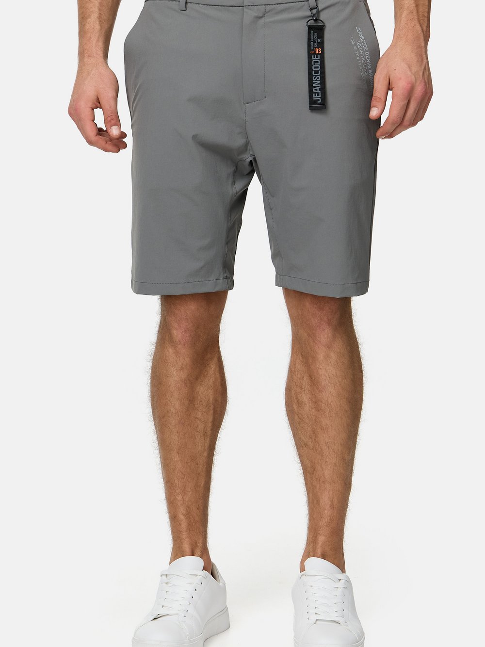 Indicode Shorts Chino Herren Polyamid grau, S