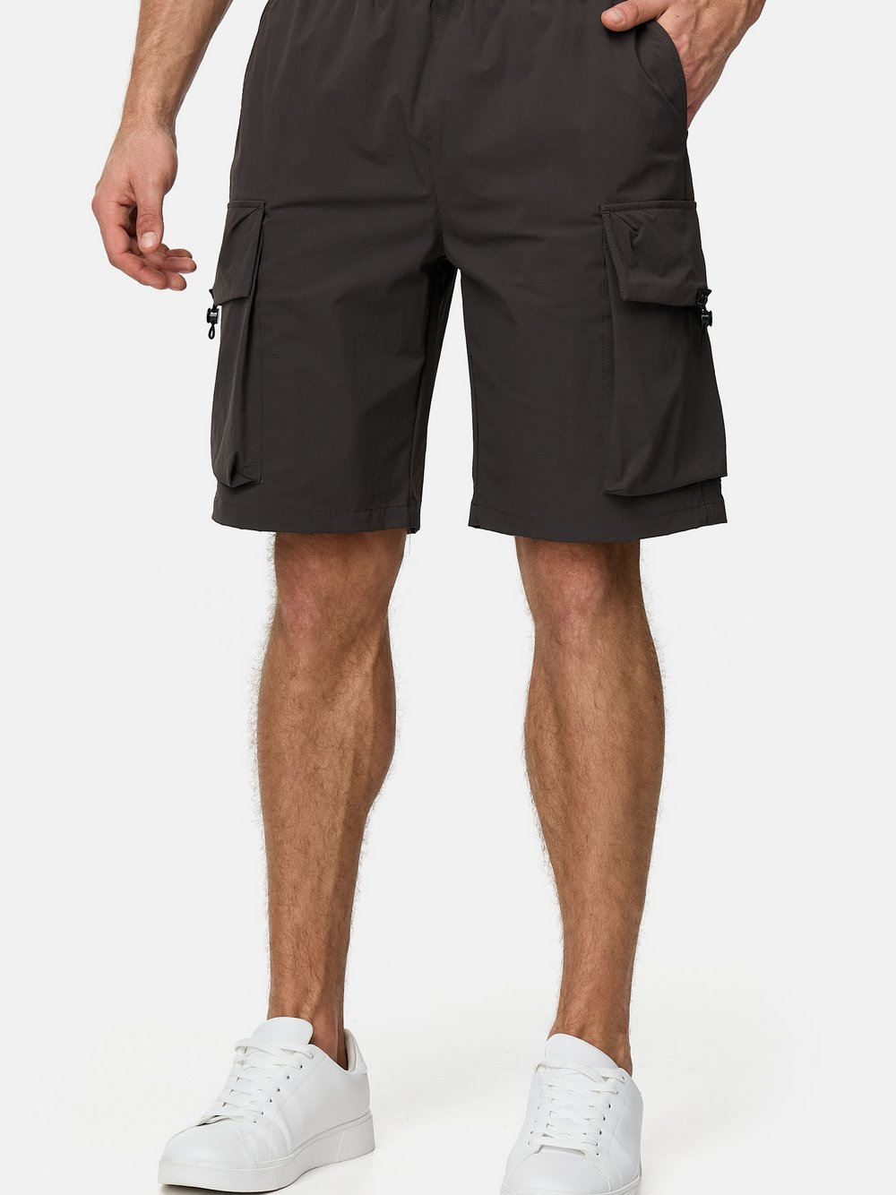 Indicode Shorts Cargo Herren Polyamid grau, XXL