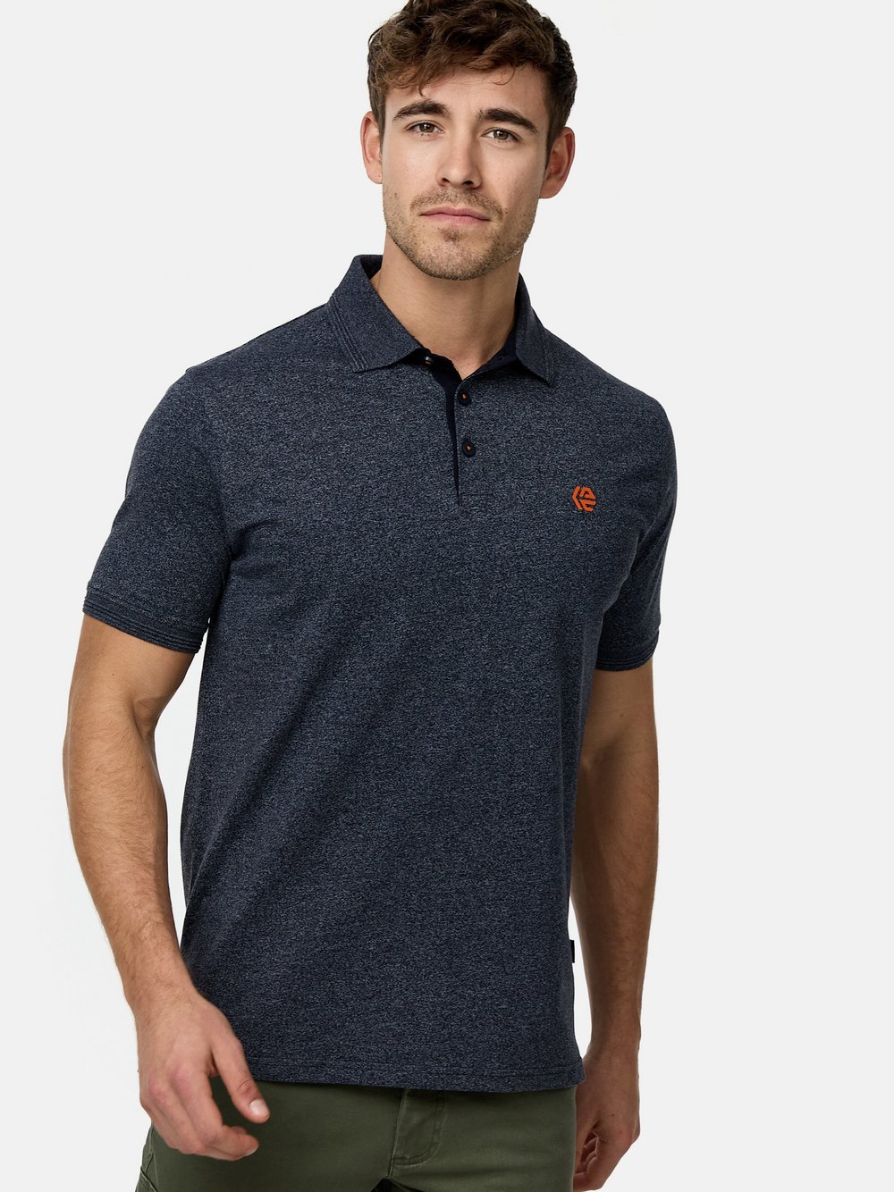 Indicode Poloshirt Herren Baumwolle blau, XXL