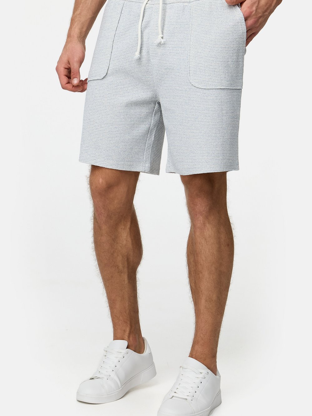 Indicode Shorts Sweat Herren Baumwolle blau, L