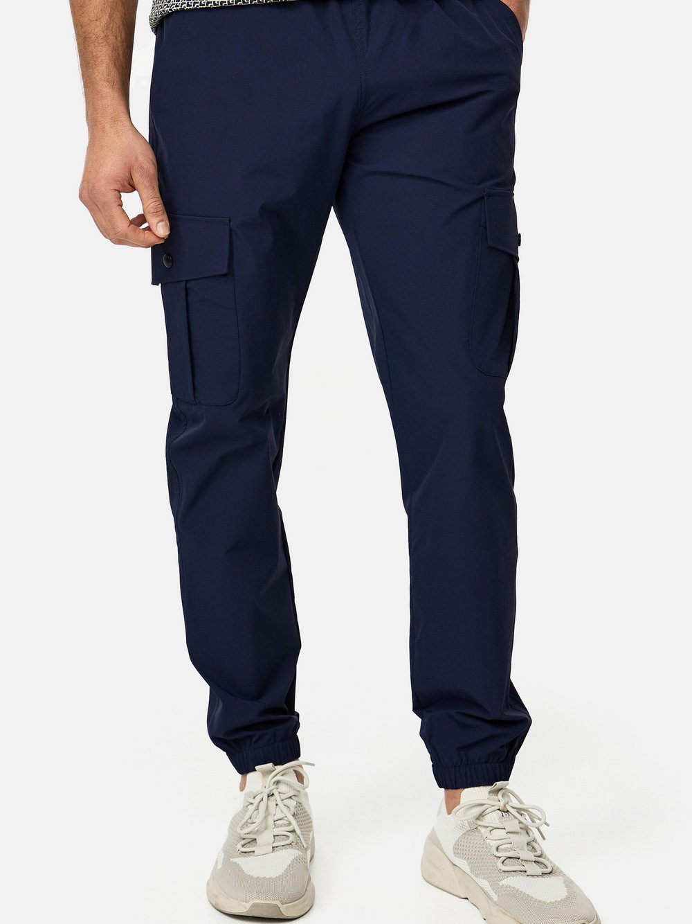 Indicode Cargohose Herren Polyamid blau, L