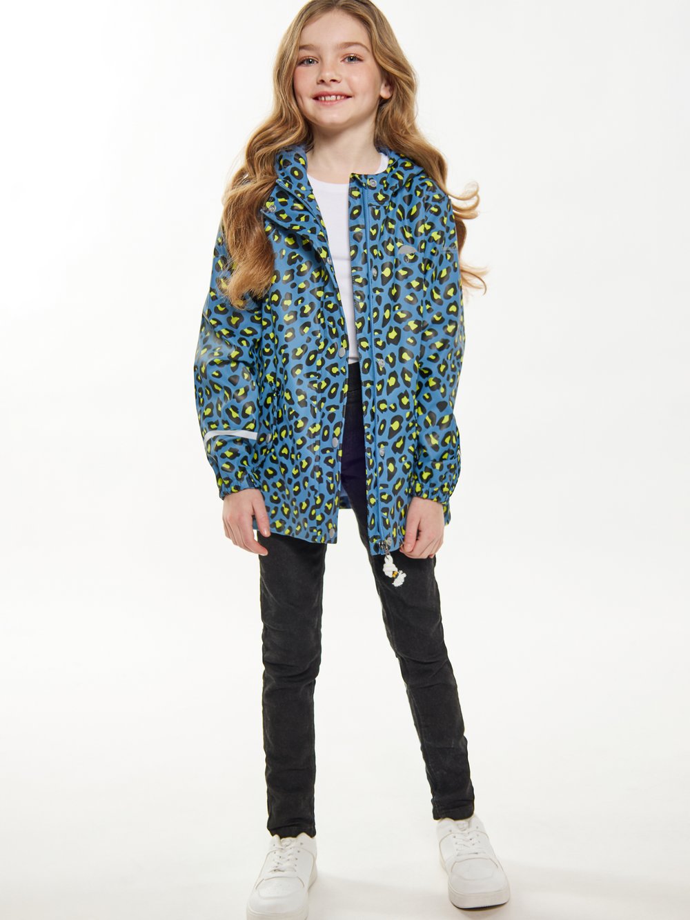 Schmuddelwedda (Kids) Regenjacke Mädchen blau gemustert, 116