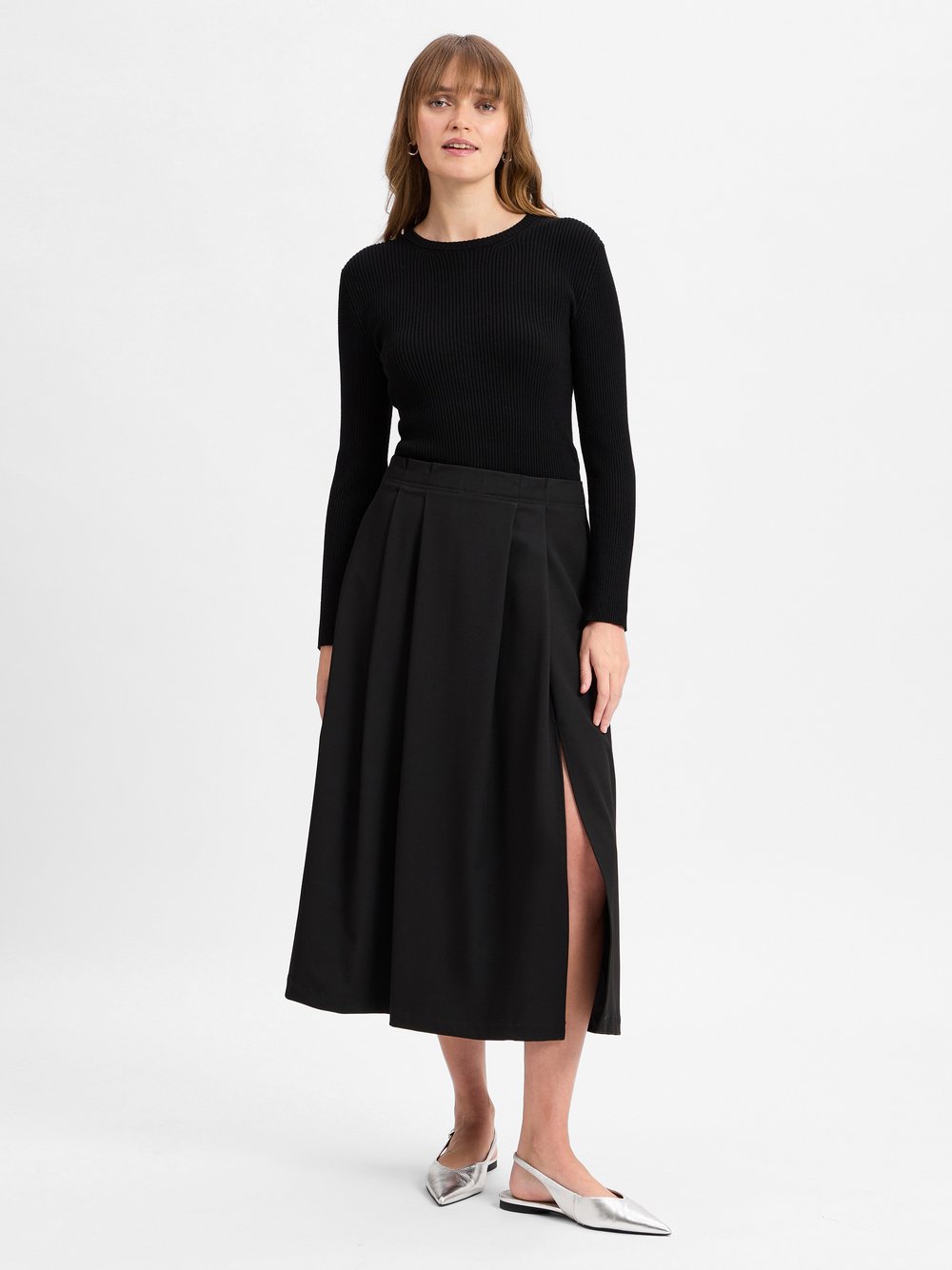 MAX&Co. A-Linien Kleid Damen Viskose schwarz, 34