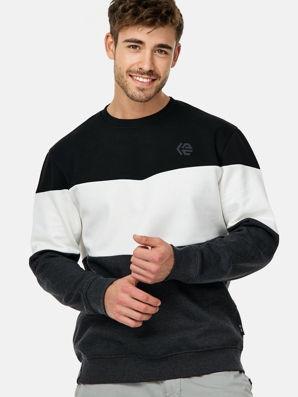 Indicode Sweatshirt Herren Baumwolle mehrfarbig, L