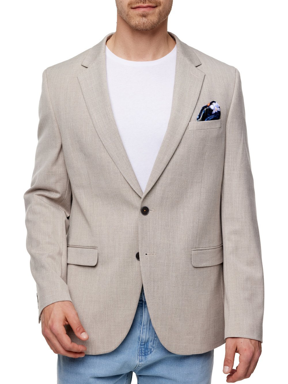 Jeff Sakko Herren Slim Fit beige, 46