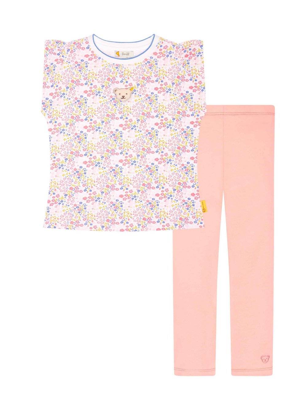 Steiff Set Hose + T-Shirt  Mädchen Baumwolle rosa, 98