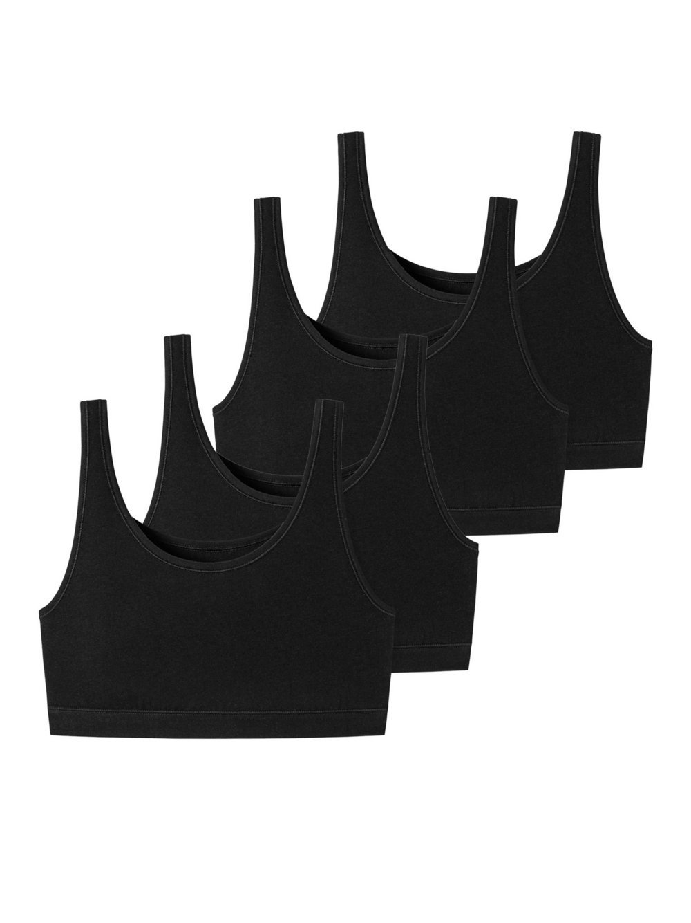 Schiesser Bustier  Damen Jersey schwarz, 44