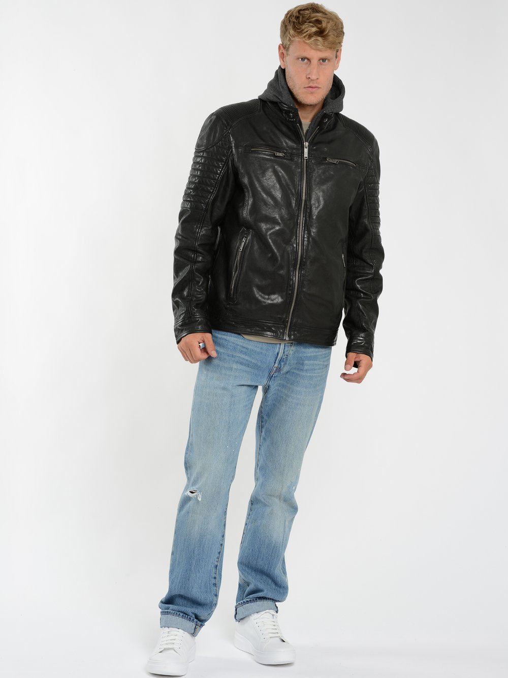 JCC Lederjacke Herren schwarz, 60