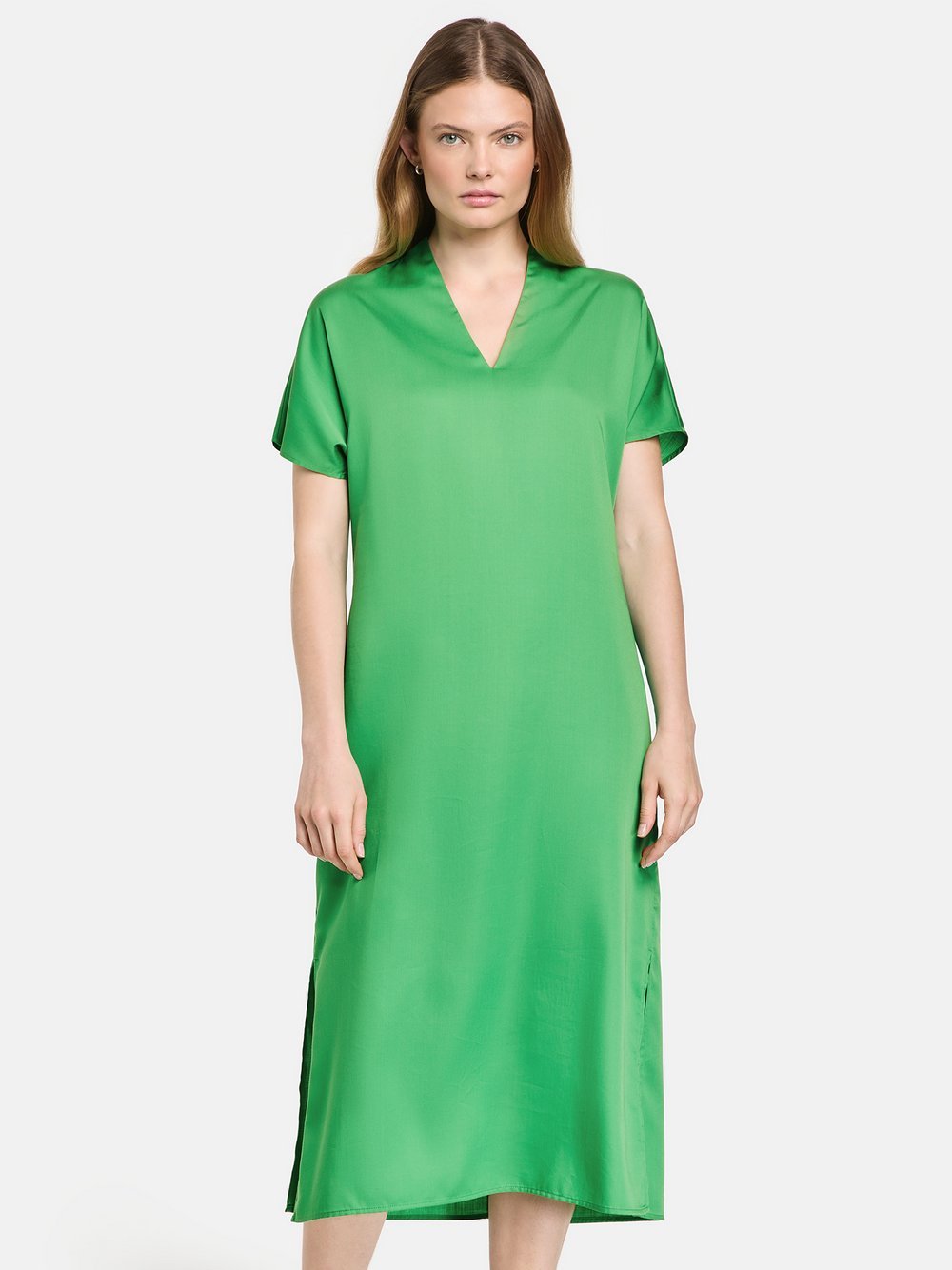 Taifun Midikleid Damen Viskose grün, 42