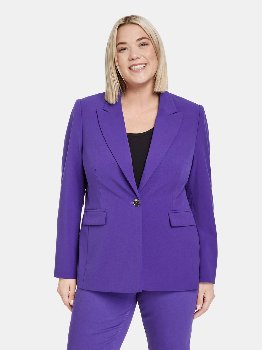 Samoon Blazer Damen lila, 44