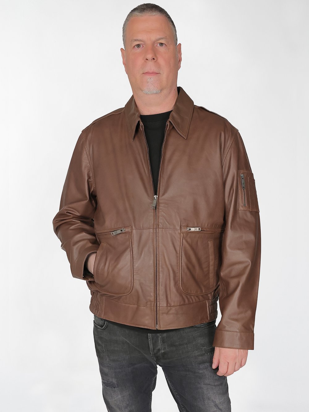 JCC Lederjacke Herren braun, 66