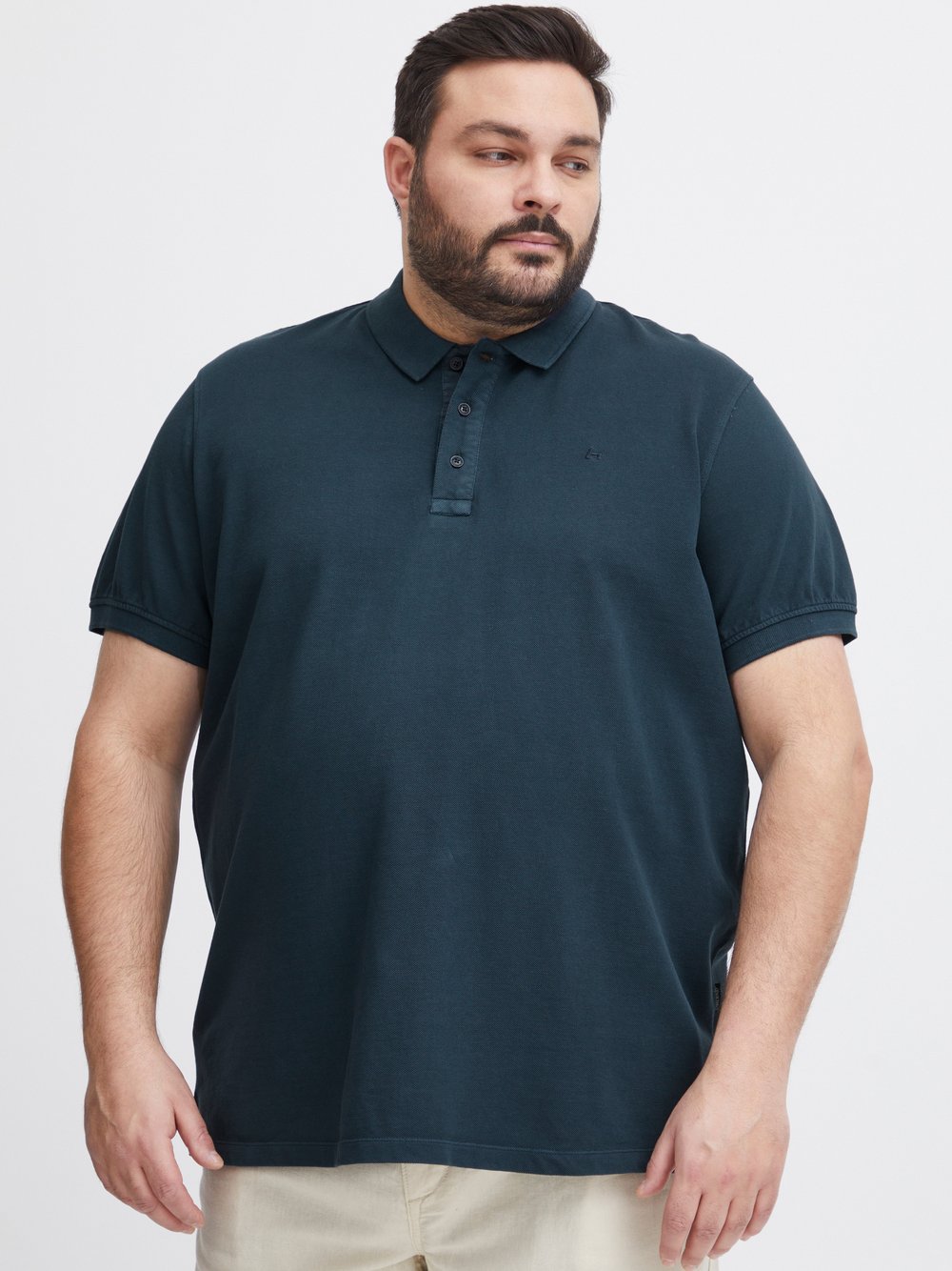 BLEND Poloshirt Herren Baumwolle blau, XXXXL