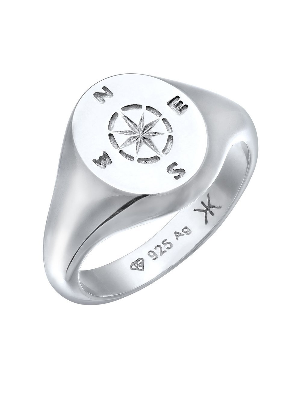 KUZZOI Ring Herren Sterlingsilber silber, 64