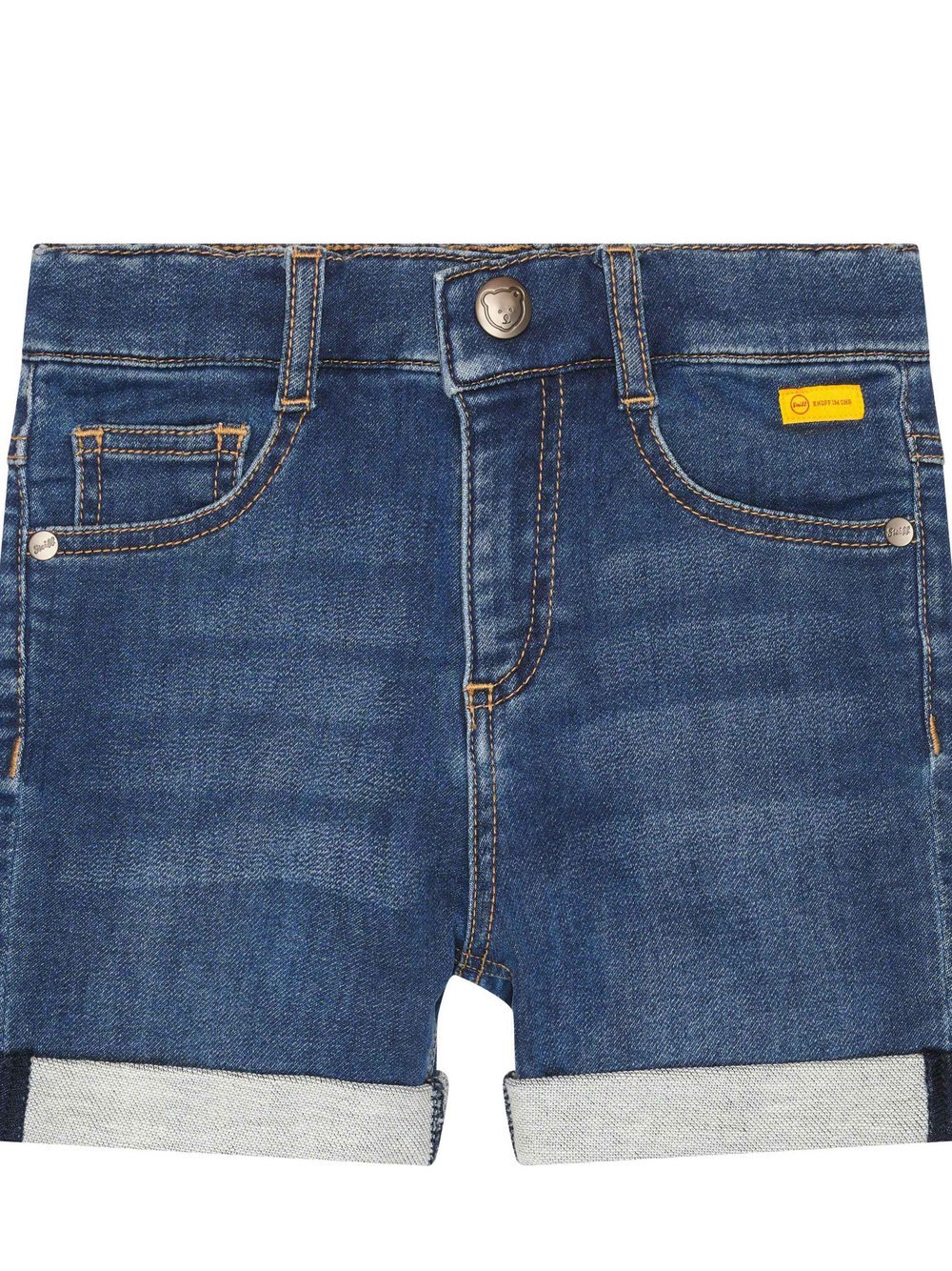 Steiff Jeans Shorts Jungen Baumwolle blau, 116