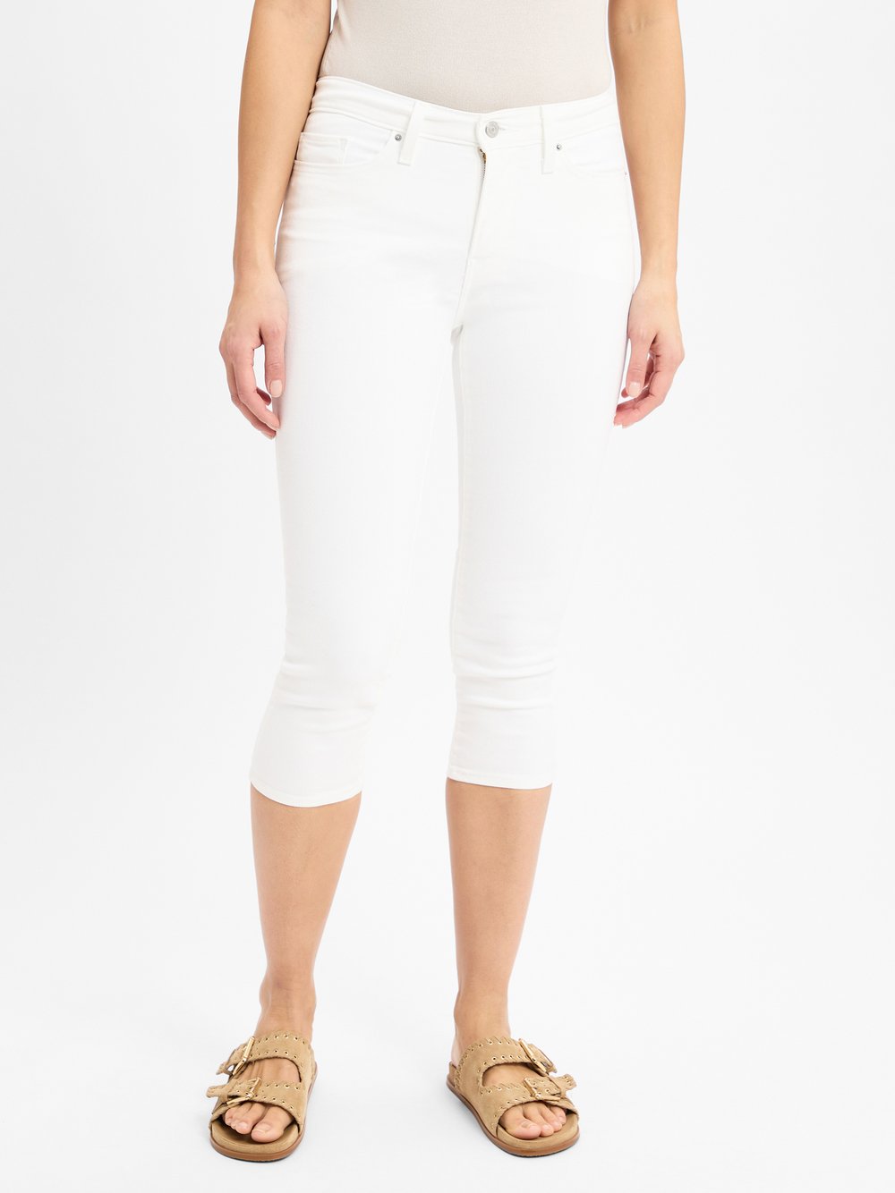 Levi's Skinnyjeans Damen Baumwolle weiß, 27