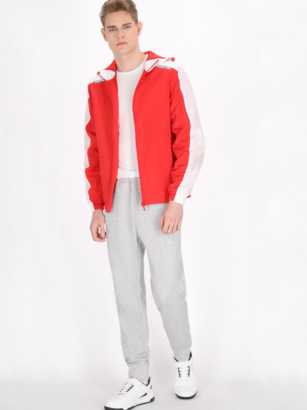 Mo Jacke Herren rot, S