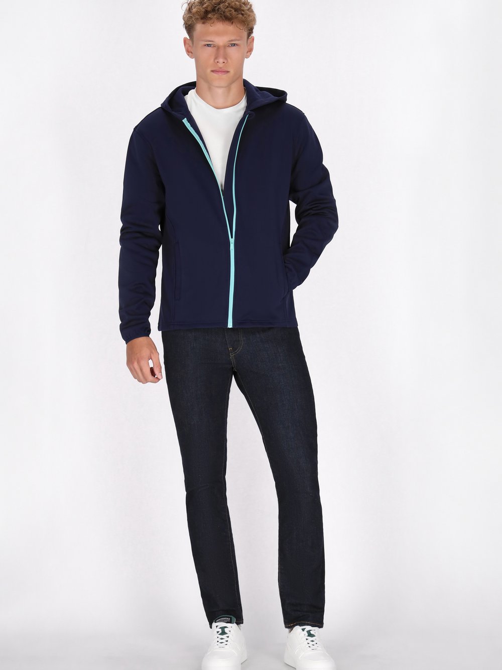 Mo Jacke Herren blau, L