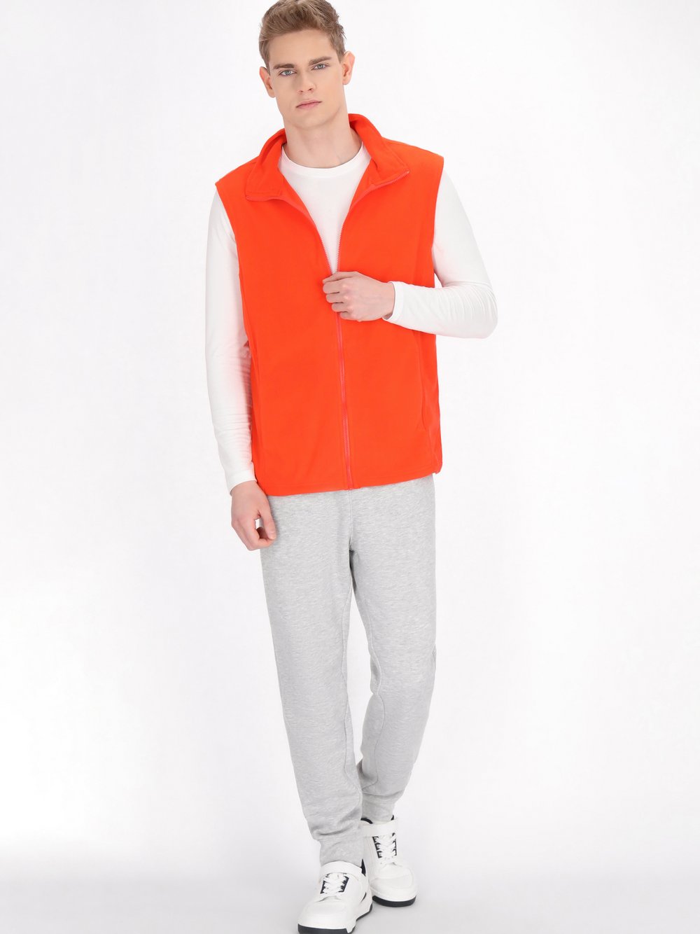 Mo Weste Herren orange, L