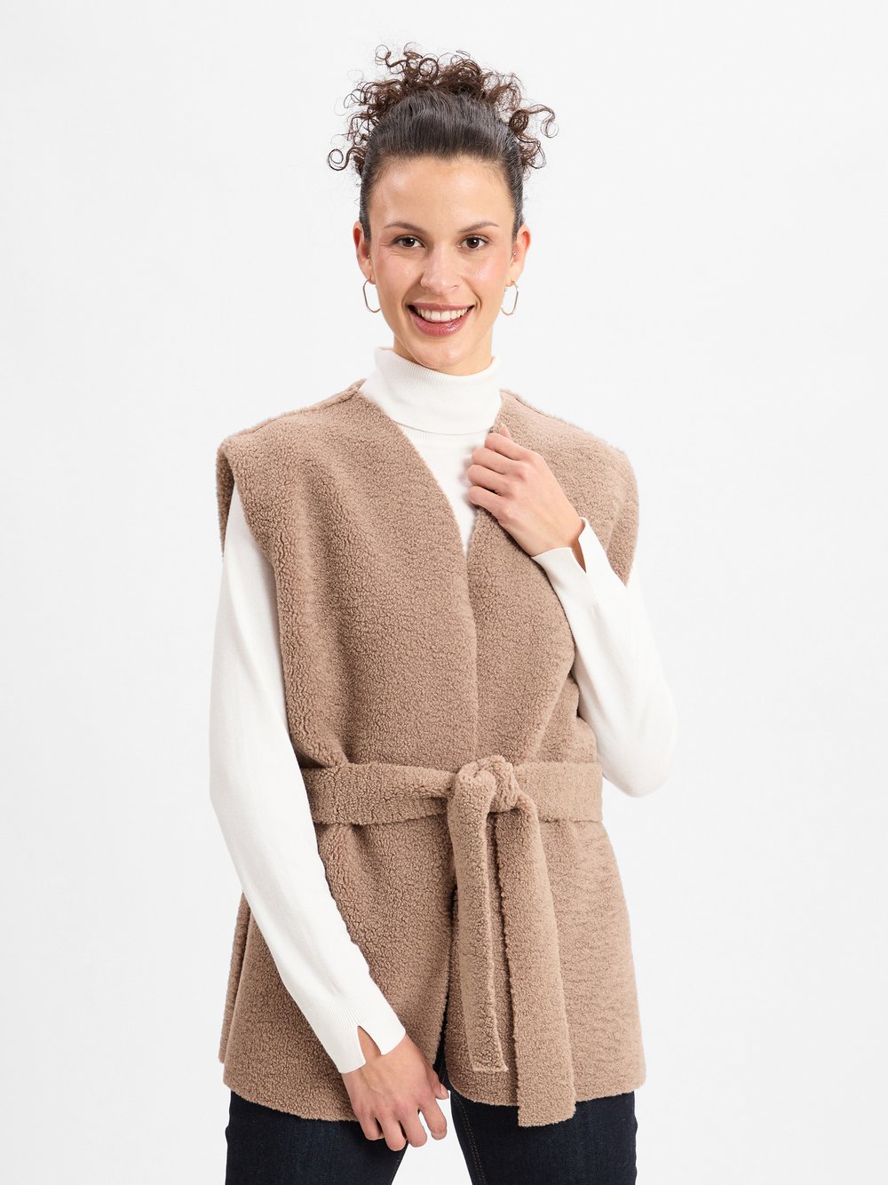 Opus Poncho Damen braun, ONE SIZE