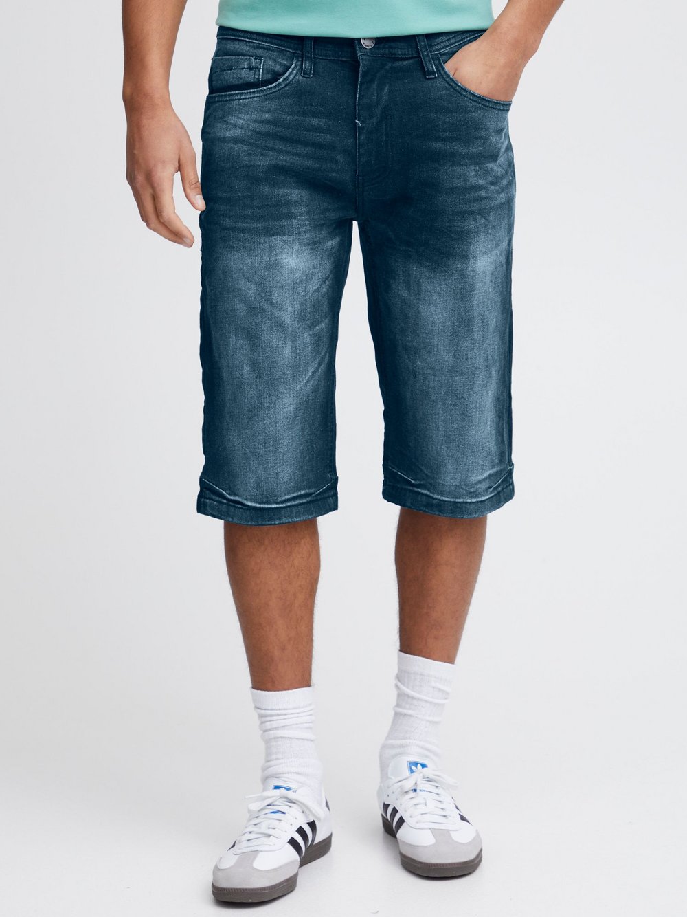 BLEND Shorts Herren Baumwolle blau, M