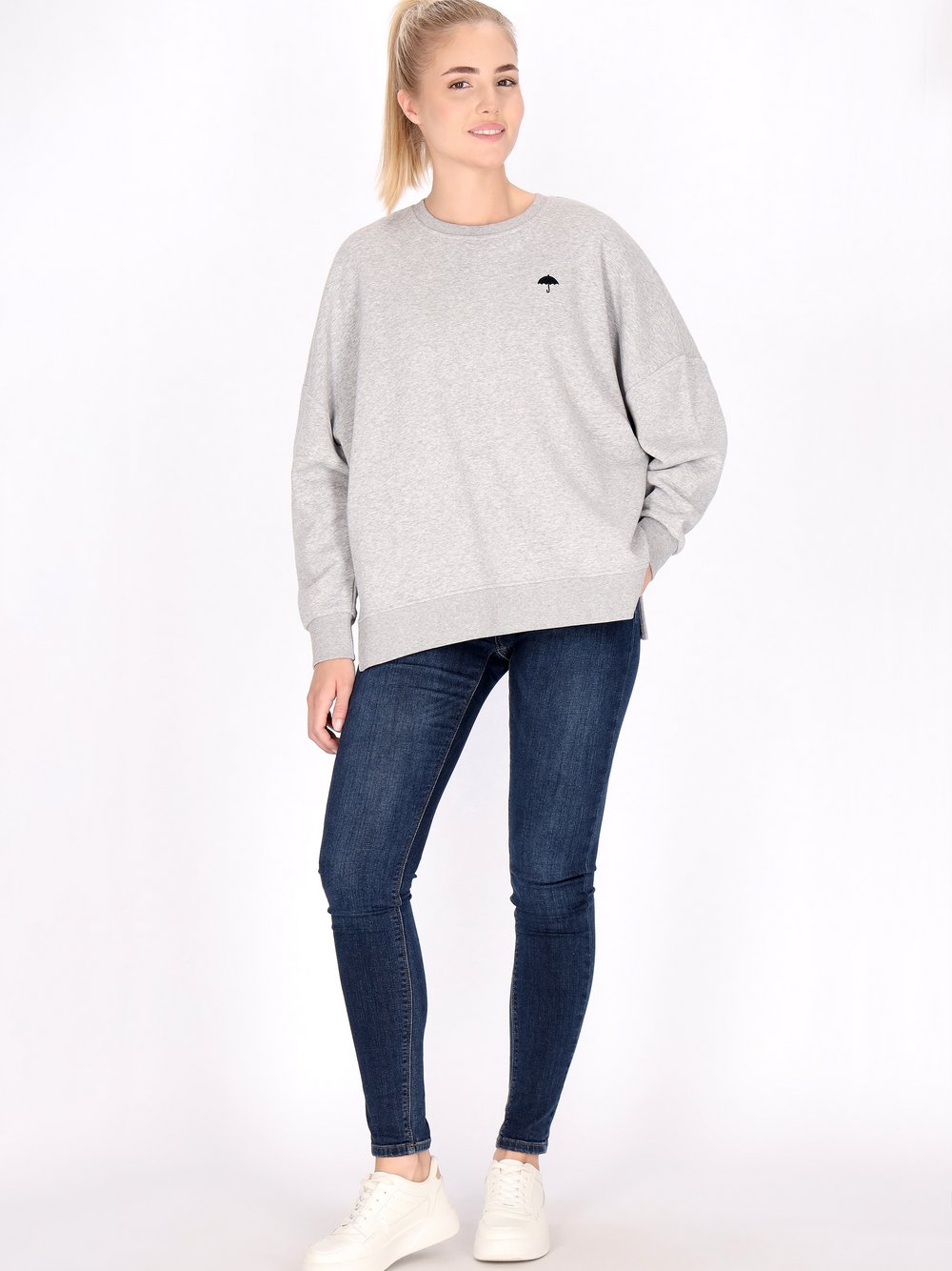 Schmuddelwedda Sweatshirt Damen Baumwolle grau, XXL