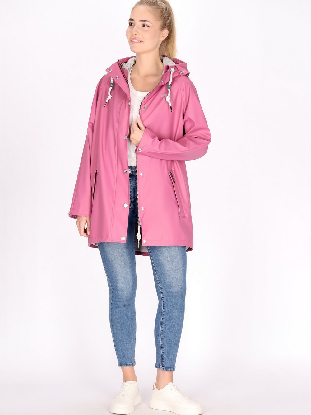 Schmuddelwedda Regenmantel Damen pink, M/L