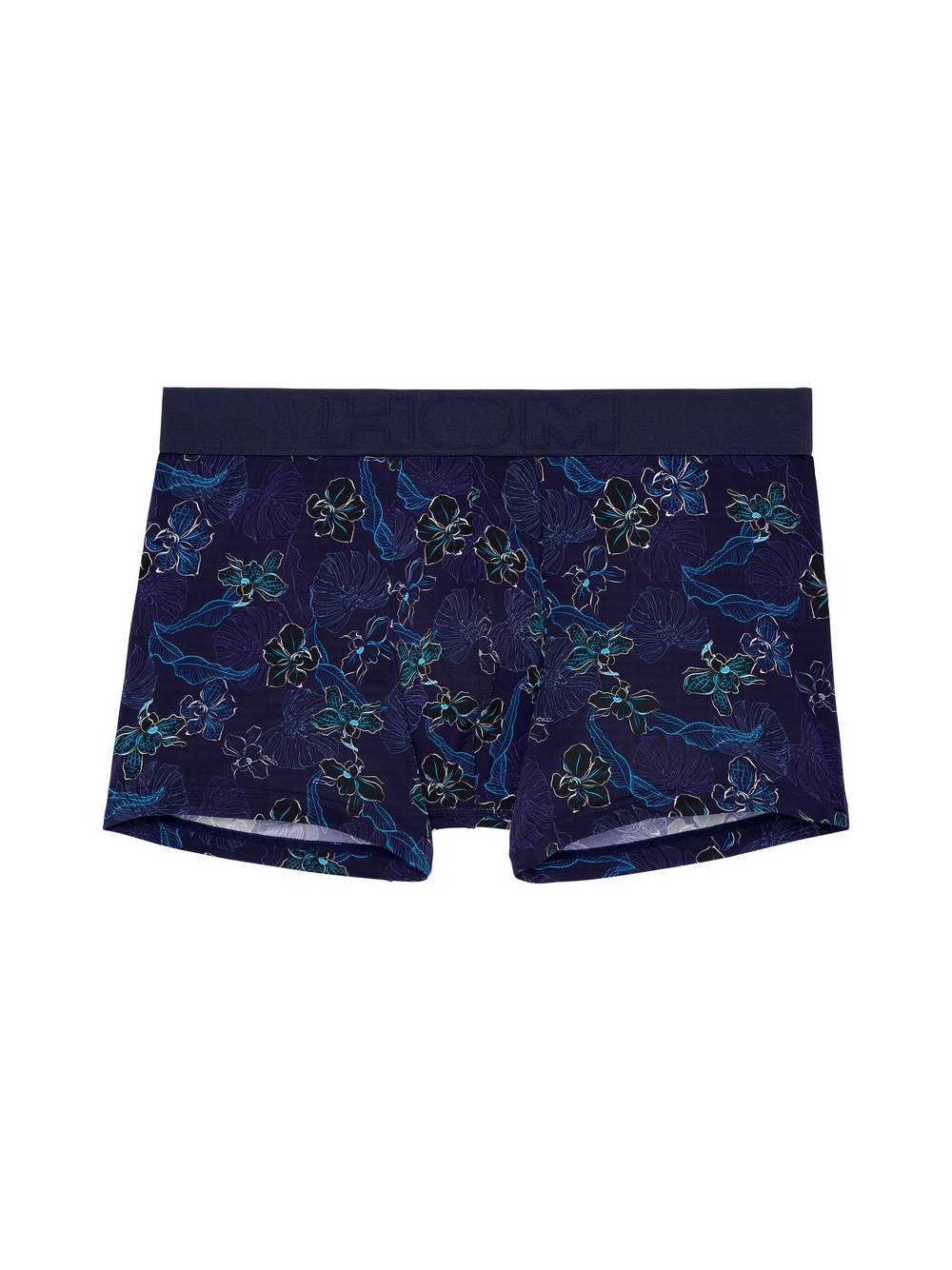 HOM Retro Boxer  Herren blau gemustert, S