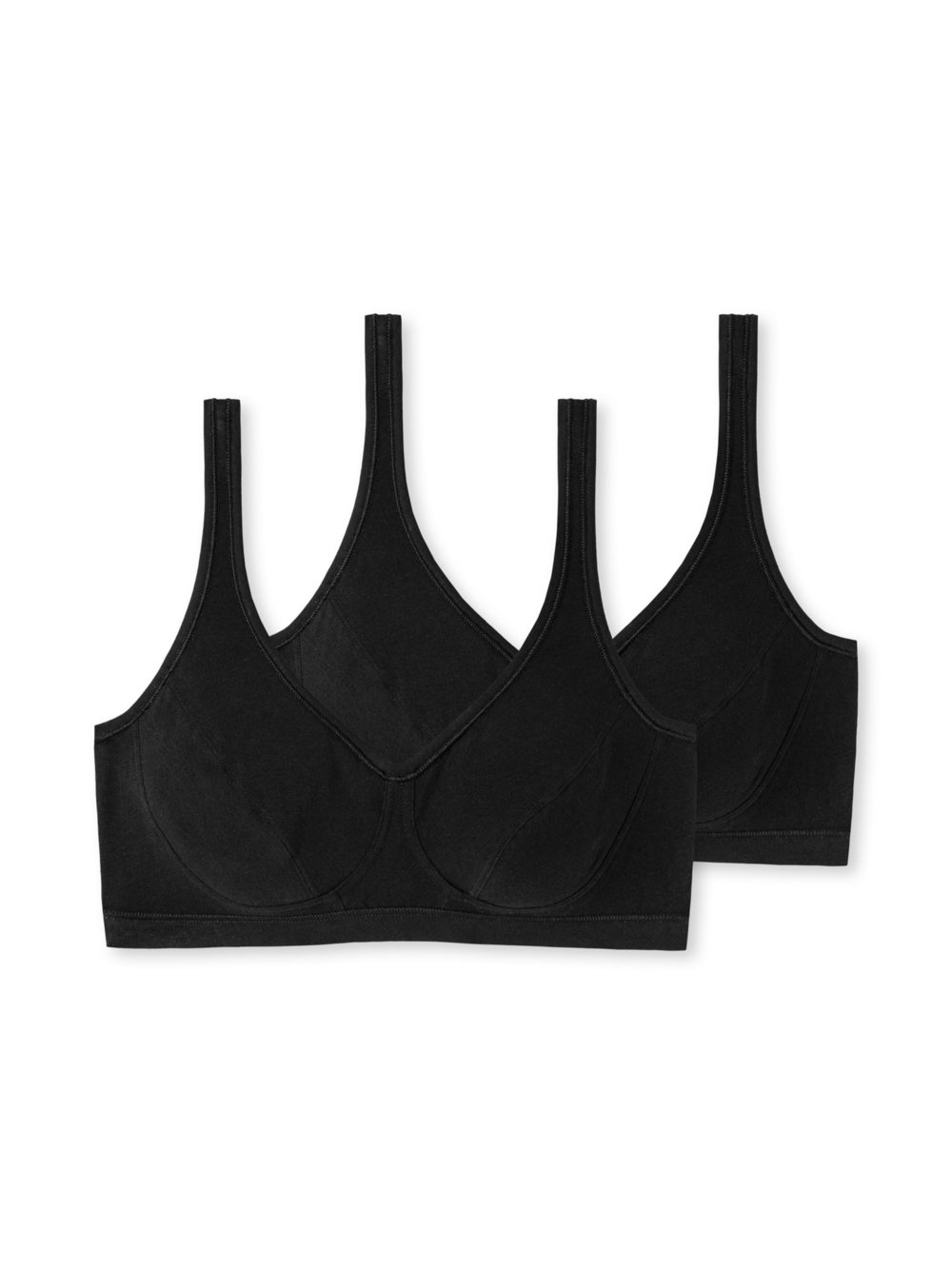 Schiesser Bustier  Damen Jersey schwarz, 70C