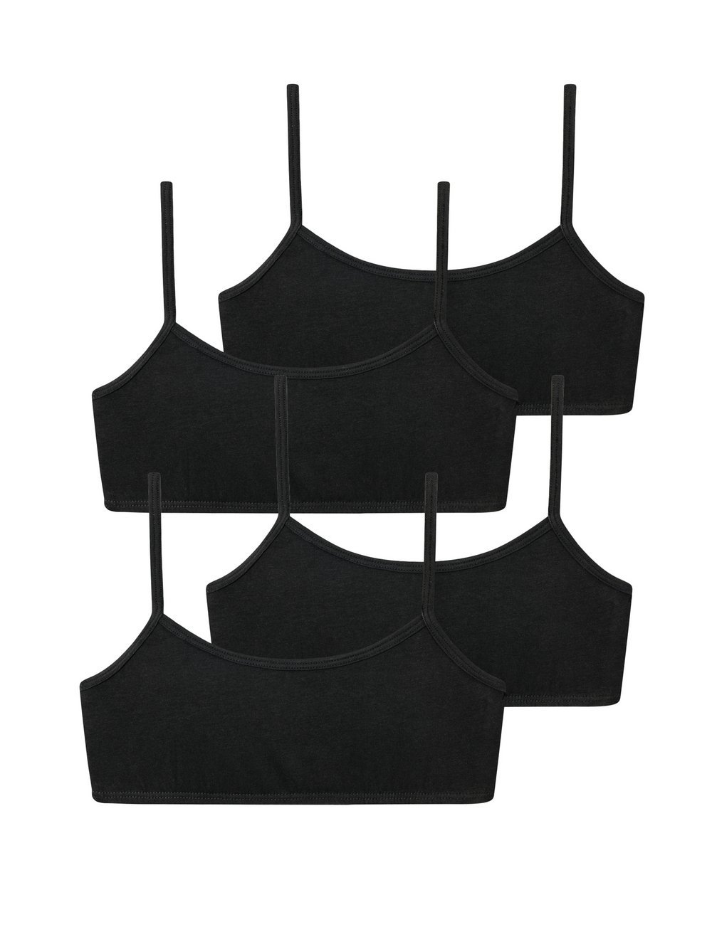 Schiesser Bustier  Mädchen Jersey schwarz, 140