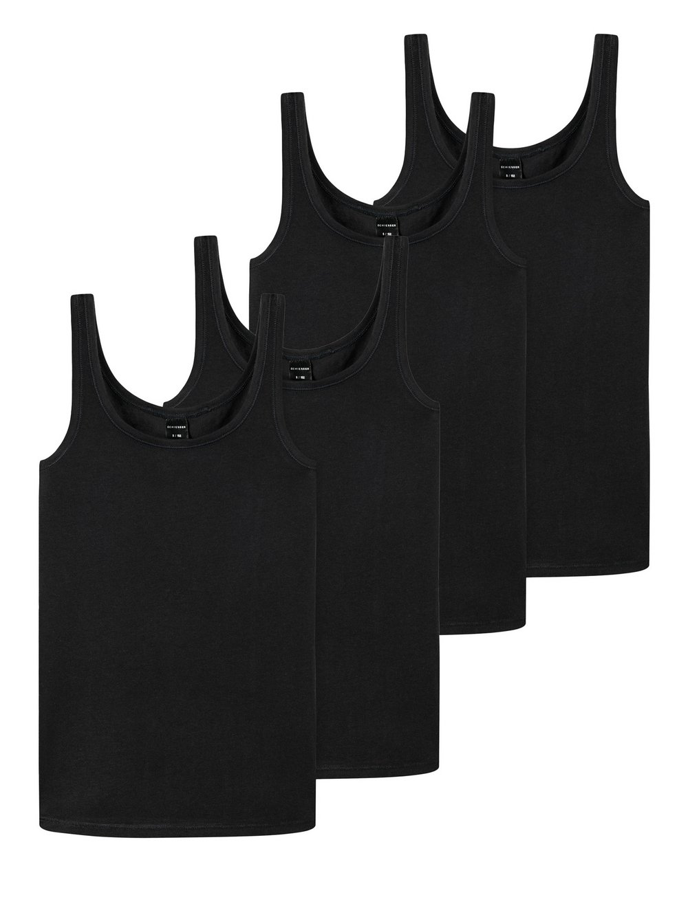 Schiesser Unterhemd  Mädchen Jersey schwarz, 164