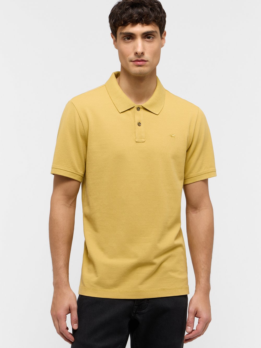 Mustang Polo Herren Baumwolle grün, L