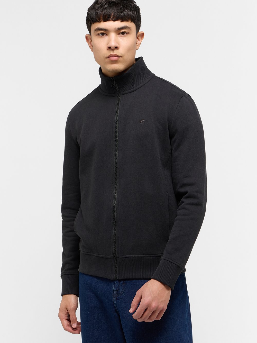 Mustang Sweatjacke Herren Baumwolle schwarz, XL